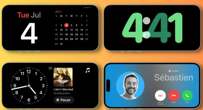 昭阳苹果手机维修分享iOS17横屏充电待机显示有什么好处 