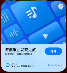 昭阳苹果14维修站分享iPhone14音乐识别功能使用方法 