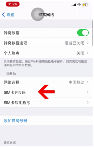 昭阳苹果14维修网分享如何给iPhone14的SIM卡设置密码 