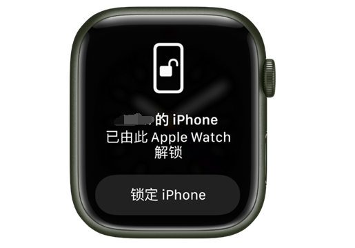 昭阳苹果手机维修分享用 AppleWatch 解锁配备面容 ID 的 iPhone方法 