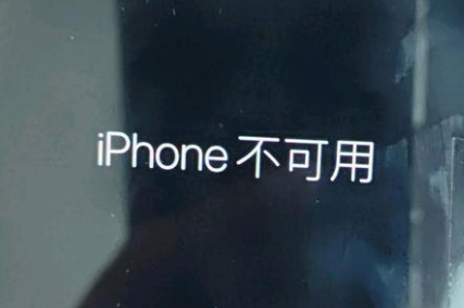 昭阳苹果服务网点分享锁屏界面显示“iPhone 不可用”如何解决 